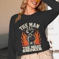 Man Myth Meat Smoker Legend BBQ Dad Unisex Long Sleeve T-Shirt Man Myth Meat Smoker Legend BBQ Dad Unisex Long Sleeve T-Shirt
