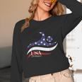 Patriotic American Flag Floating USA Swimming Team Unisex Long Sleeve T-Shirt Patriotic American Flag Floating USA Swimming Team Unisex Long Sleeve T-Shirt