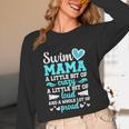 Swim Mama Proud Swimming Mom Of A Swimmer Mother Swim Mom Unisex Long Sleeve T-Shirt