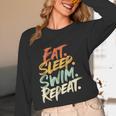 Swimmer Eat Sleep Swim Repeat I Swimming Unisex Long Sleeve T-Shirt Swimmer Eat Sleep Swim Repeat I Swimming Unisex Long Sleeve T-Shirt