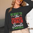 Swimming Coach Christmas Xmas Swimming Santa Unisex Long Sleeve T-Shirt Swimming Coach Christmas Xmas Swimming Santa Unisex Long Sleeve T-Shirt