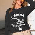 Swimming Competitive Freestyle Swim For Swimmer Unisex Long Sleeve T-Shirt Swimming Competitive Freestyle Swim For Swimmer Unisex Long Sleeve T-Shirt