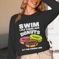 Swimming Donut Men Women Swimmer Sports Athlete Unisex Long Sleeve T-Shirt Swimming Donut Men Women Swimmer Sports Athlete Unisex Long Sleeve T-Shirt