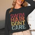 Swimming Pool Diving Sport Swimmer Swim Hair Dont Care Unisex Long Sleeve T-Shirt Swimming Pool Diving Sport Swimmer Swim Hair Dont Care Unisex Long Sleeve T-Shirt
