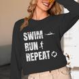 Swimrun Endurance Sports Swimming Running Swim Run Unisex Long Sleeve T-Shirt
