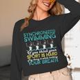 Synchronized Swimming Shirt Synchro Swimmer Artistic Unisex Long Sleeve T-Shirt Synchronized Swimming Shirt Synchro Swimmer Artistic Unisex Long Sleeve T-Shirt