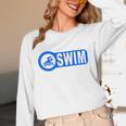 2 Sided Print Swimming Teacher Swim Instructor Swim Lessons Unisex Long Sleeve T-Shirt