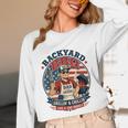 Backyard BBQ Dad Grill Boss Patriotic Fourth Of July Barbecu Unisex Long Sleeve T-Shirt