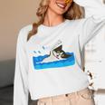 Cat Swimming Pool Unisex Long Sleeve T-Shirt Cat Swimming Pool Unisex Long Sleeve T-Shirt