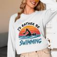 I'd Rather Be Swimming Retro Swim Swimmer Unisex Long Sleeve T-Shirt I'd Rather Be Swimming Retro Swim Swimmer Unisex Long Sleeve T-Shirt