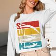 Swim Swimming Vintage Retro Swimmer Raglan Baseball Tee Unisex Long Sleeve T-Shirt Swim Swimming Vintage Retro Swimmer Raglan Baseball Tee Unisex Long Sleeve T-Shirt
