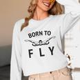 Swimmer Swim Team Born To Fly Butterfly Stroke Swimming Unisex Long Sleeve T-Shirt Swimmer Swim Team Born To Fly Butterfly Stroke Swimming Unisex Long Sleeve T-Shirt