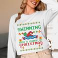 Swimming Christmas Party Swim Swimmer Christmas Ugly Style Unisex Long Sleeve T-Shirt Swimming Christmas Party Swim Swimmer Christmas Ugly Style Unisex Long Sleeve T-Shirt