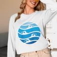 Swimming Freestyle Raglan Baseball Tee Unisex Long Sleeve T-Shirt