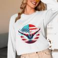 Swimming United States Shirt With American Flag Swimming Unisex Long Sleeve T-Shirt