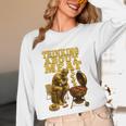 Thinking About Meat BBQ Dad Humor Raglan Baseball Tee Unisex Long Sleeve T-Shirt