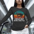 BBQ Dad I Rub My Meat Before I Stick It In Offset Smoker Pit Unisex Long Sleeve T-Shirt