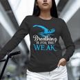 Breathing Is For The Weak Swimming Swimmer Unisex Long Sleeve T-Shirt