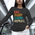 Eat Sleep Swim Repeat Pool Swimmer Water Polo Swimming Unisex Long Sleeve T-Shirt Eat Sleep Swim Repeat Pool Swimmer Water Polo Swimming Unisex Long Sleeve T-Shirt