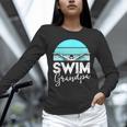 Grandpa Papa Swimming Meet Swimmer Swim Team Shirt Unisex Long Sleeve T-Shirt