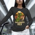 Grilling Dinosaur Grillasaurus T-Rex BBQ Dad Joke Unisex Long Sleeve T-Shirt