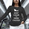 Keep Calm And Swim Faster Swimming T-Shirt Unisex Long Sleeve T-Shirt