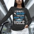 Swim Dad Voice Swimming Dad Of A Swimmer Father Unisex Long Sleeve T-Shirt
