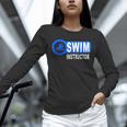 Swim Instructor Swimming Teacher Swimmer In Pool Graphic Art Unisex Long Sleeve T-Shirt Swim Instructor Swimming Teacher Swimmer In Pool Graphic Art Unisex Long Sleeve T-Shirt