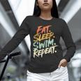 Swimmer Eat Sleep Swim Repeat I Swimming Unisex Long Sleeve T-Shirt Swimmer Eat Sleep Swim Repeat I Swimming Unisex Long Sleeve T-Shirt