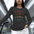 Swimming Swimmer Heartbeat Vintage Men Boys Women Swim Lover Unisex Long Sleeve T-Shirt