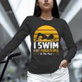 Swimming Swimmer Swim Team So I Don't Punch Unisex Long Sleeve T-Shirt
