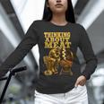 Thinking About Meat BBQ Dad Humor Unisex Long Sleeve T-Shirt Thinking About Meat BBQ Dad Humor Unisex Long Sleeve T-Shirt