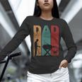 Vintage BBQ Dad Silhouette Father's Day Retro Unisex Long Sleeve T-Shirt