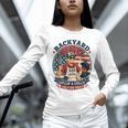 Backyard BBQ Dad Grill Boss Patriotic Fourth Of July Barbecu Unisex Long Sleeve T-Shirt