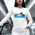 Cat Swimming Pool Unisex Long Sleeve T-Shirt Cat Swimming Pool Unisex Long Sleeve T-Shirt