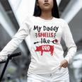 Kids My Daddy Smells Like BBQ Grilling Dad BBQ Dad Master Grill Unisex Long Sleeve T-Shirt