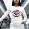 Swimming United States Shirt With American Flag Swimming Unisex Long Sleeve T-Shirt