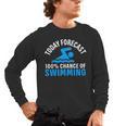 100 Chance Of Swimming Swimmer Swimming Men's Long Sleeve T-Shirt, trending gift 100 Chance Of Swimming Swimmer Swimming Men's Long Sleeve T-Shirt, trending gift