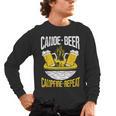 Canoe Beer Campfire Repeat Kayak Canoe Men's Long Sleeve T-Shirt, trending gift