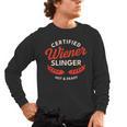 Certified Wiener Slinger BBQ Dad 4th Of July Men's Long Sleeve T-Shirt, trending gift