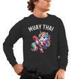 Cute Muay Thai Unicorn Men's Long Sleeve T-Shirt, trending gift