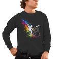 Drummer Silhouette Drum Kit Splatter Art Men's Long Sleeve T-Shirt, trending gift Drummer Silhouette Drum Kit Splatter Art Men's Long Sleeve T-Shirt, trending gift