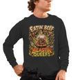 Eatin Beef Blastin Queefs BBQ Dad Grill Cookout Meme Men's Long Sleeve T-Shirt, trending gift