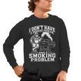 I'm Just A Drinker With A Smoking Problem Grilling BBQ Dad Men's Long Sleeve T-Shirt, trending gift I'm Just A Drinker With A Smoking Problem Grilling BBQ Dad Men's Long Sleeve T-Shirt, trending gift