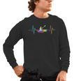Kayaking Heartbeat Tie Dye Canoe Boating Kayaks Men's Long Sleeve T-Shirt, trending gift