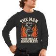 Man Myth Meat Smoker Legend BBQ Dad Men's Long Sleeve T-Shirt, trending gift Man Myth Meat Smoker Legend BBQ Dad Men's Long Sleeve T-Shirt, trending gift