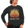 This Is My Meat Smoking Tee BBQ Dad Barbeque Smoker Men's Long Sleeve T-Shirt, trending gift