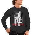 Muay Thai American Flag Fighter Patriotic Men's Long Sleeve T-Shirt, trending gift
