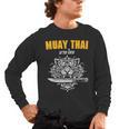Muay Thai Sak Yant MMA Tattoo Tiger Lion Knife Martial Art Men's Long Sleeve T-Shirt, trending gift