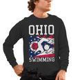 Ohio Flag Swimming Team Swim Swimmer US State Men's Long Sleeve T-Shirt, trending gift Ohio Flag Swimming Team Swim Swimmer US State Men's Long Sleeve T-Shirt, trending gift